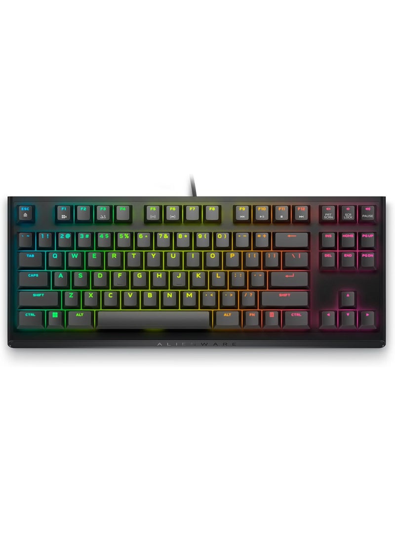 DELL Dell Alienware Tenkeyless Gaming Keyboard  AW420K Dark Side of The Moon AlienFX RGB  168 Million Colours Adjustable Height CHERRY MX Red  - Image 3