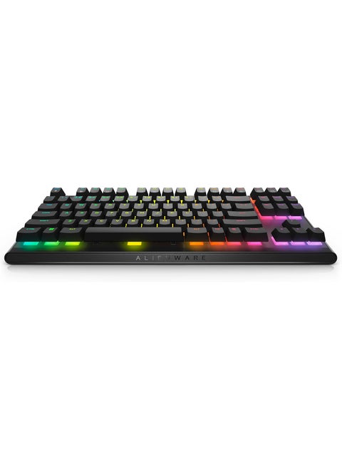 Dell Alienware Tenkeyless Gaming Keyboard  AW420K Dark Side of The Moon AlienFX RGB  168 Million Colours Adjustable Height CHERRY MX Red