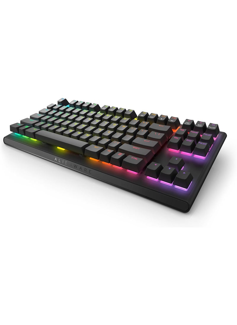 DELL Dell Alienware Tenkeyless Gaming Keyboard  AW420K Dark Side of The Moon AlienFX RGB  168 Million Colours Adjustable Height CHERRY MX Red  - Image 2