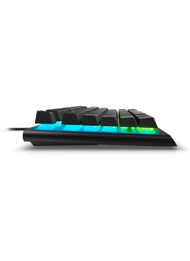 DELL Dell Alienware Tenkeyless Gaming Keyboard  AW420K Dark Side of The Moon AlienFX RGB  168 Million Colours Adjustable Height CHERRY MX Red  - Image 4