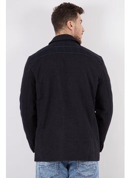 French Connection Men Regular Fit Notched Collar Contrast Check Wool Blazer Jacket, Tonal Check  - Image 2