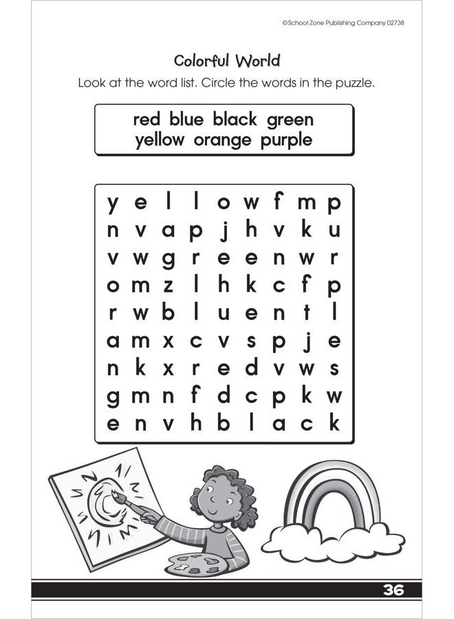 School Zone Pub Co My First Word Searches (Little Busy Book) Ages 5-7, (Pack of 3) - Image 5