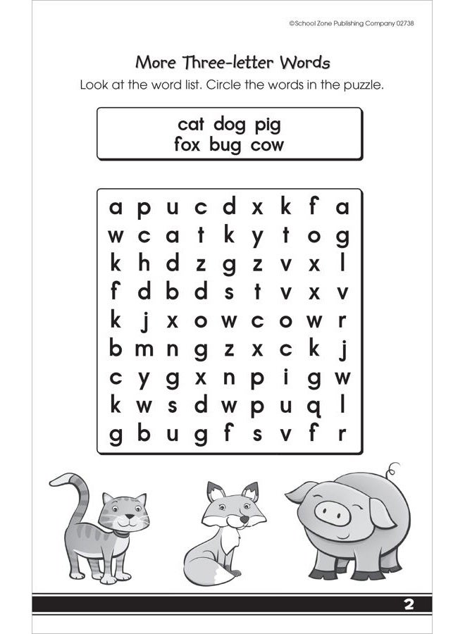 School Zone Pub Co My First Word Searches (Little Busy Book) Ages 5-7, (Pack of 3) - Image 2