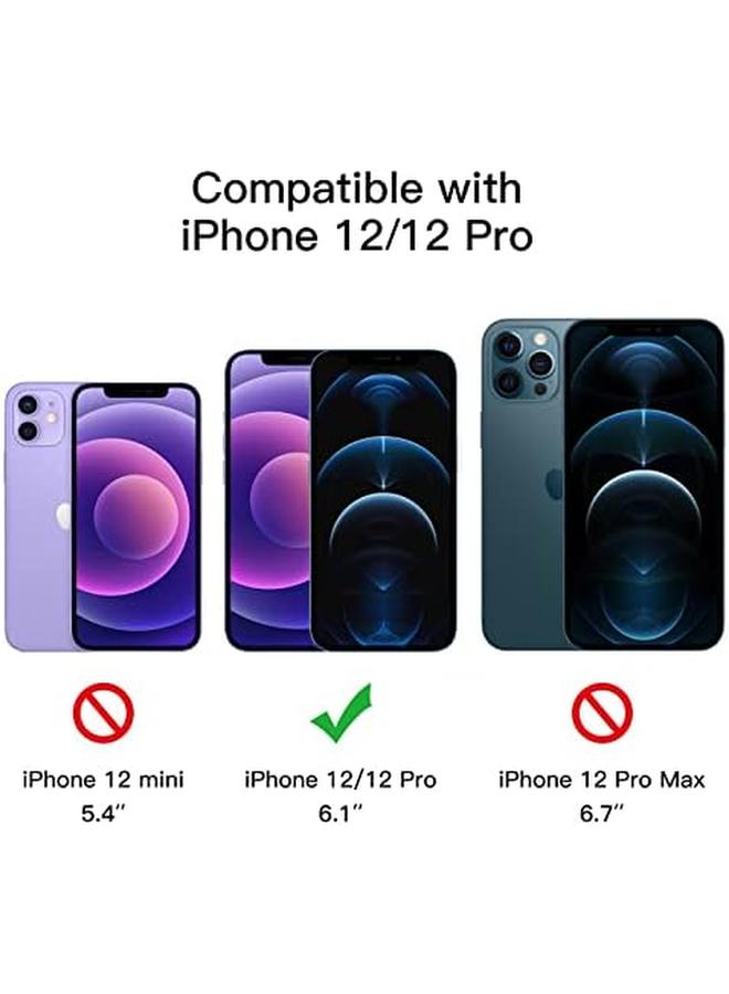 جي تيك واقي شاشة بتغطية كاملة للخصوصية لهاتف آيفون 12 12 برو مقاس 6.1 بوصة، غشاء زجاجي مقوى مضاد للتجسس من الحافة إلى الحافة، جراب صديق للبيئة، عبوتان - Image 3