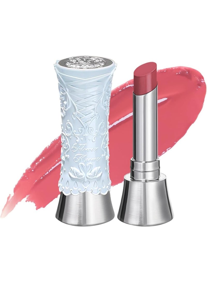 Flower Knows Swan Ballet Solid Lip Glaze Mirror Lipstick Profesional Makeup Lipgloss Moisturizing Korean Hydrating long-lasting color Red Lipstick (B05 Endless Summer) - Image 1