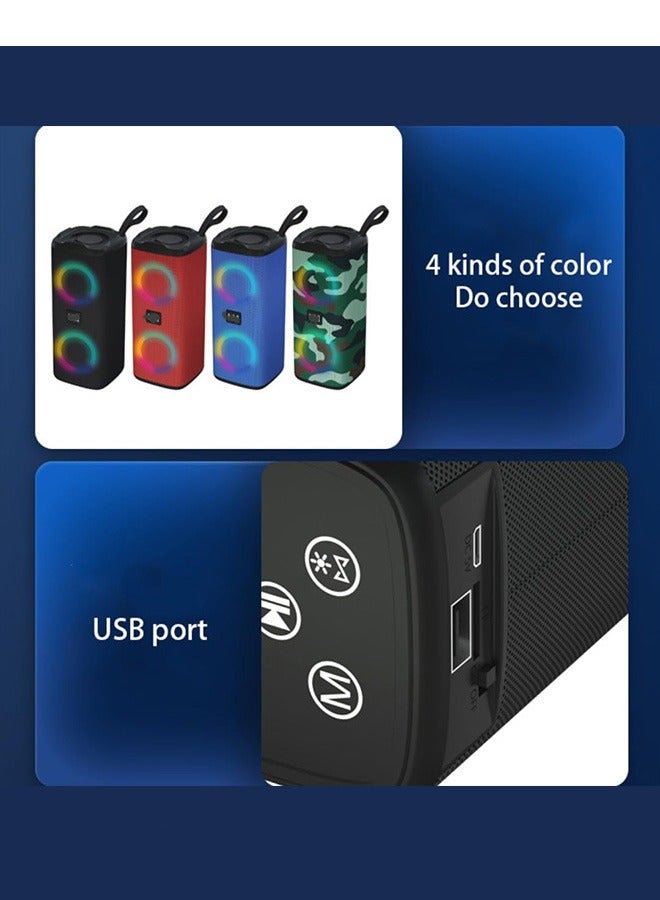 LM Bluetooth Speaker, Portable Wireless Speaker, Waterproof Outdoor Speakers with Light, HiFi Stereo Sound, 24H Playtime,Gift for Men and Woman to Beach,Pool, Bike, Shower - Image 5