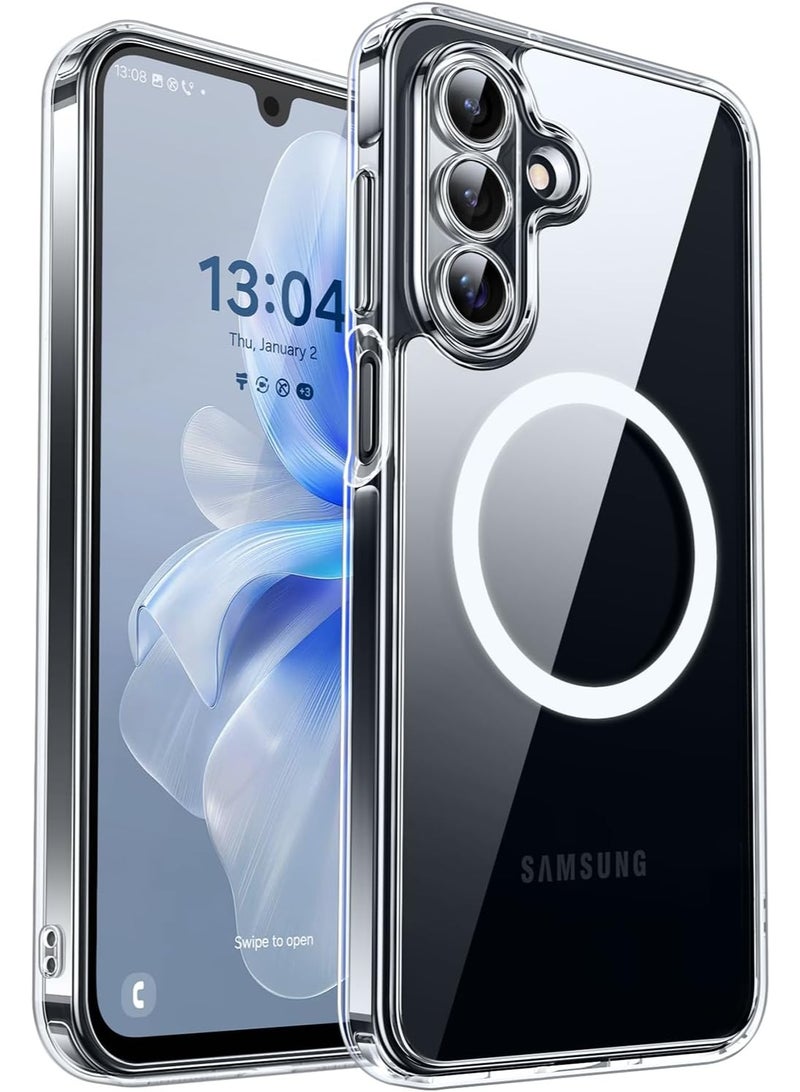 أكاليكس جراب مغناطيسي لهاتف Samsung Galaxy A17 [مقاوم للصدمات ونحيف] غطاء خلفي صلب شفاف مع حماية عالية الجودة - Image 1