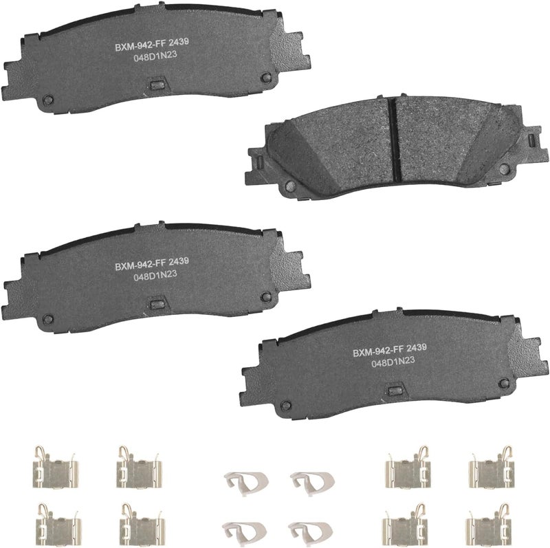 Bendix Premium SBM2439 Semi-Metallic Rear Brake Pads for Lexus LX600 2024-2022, Toyota Sequoia 2024-2023, Tundra 2024-2022 - Image 1