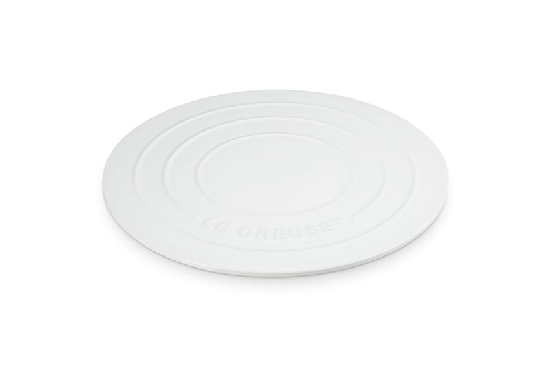 Le Creuset Stoneware Round Pizza Stone, 15 in., White - Image 1