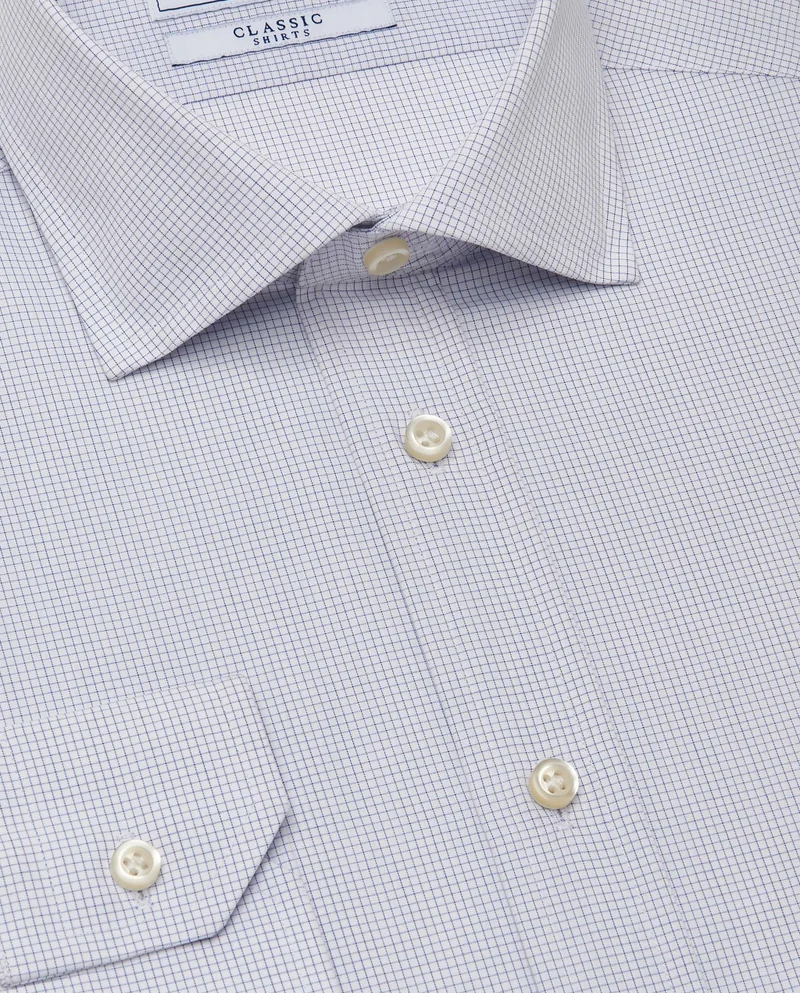 كاميتشسما قميص كلاسيكي باللون الأزرق