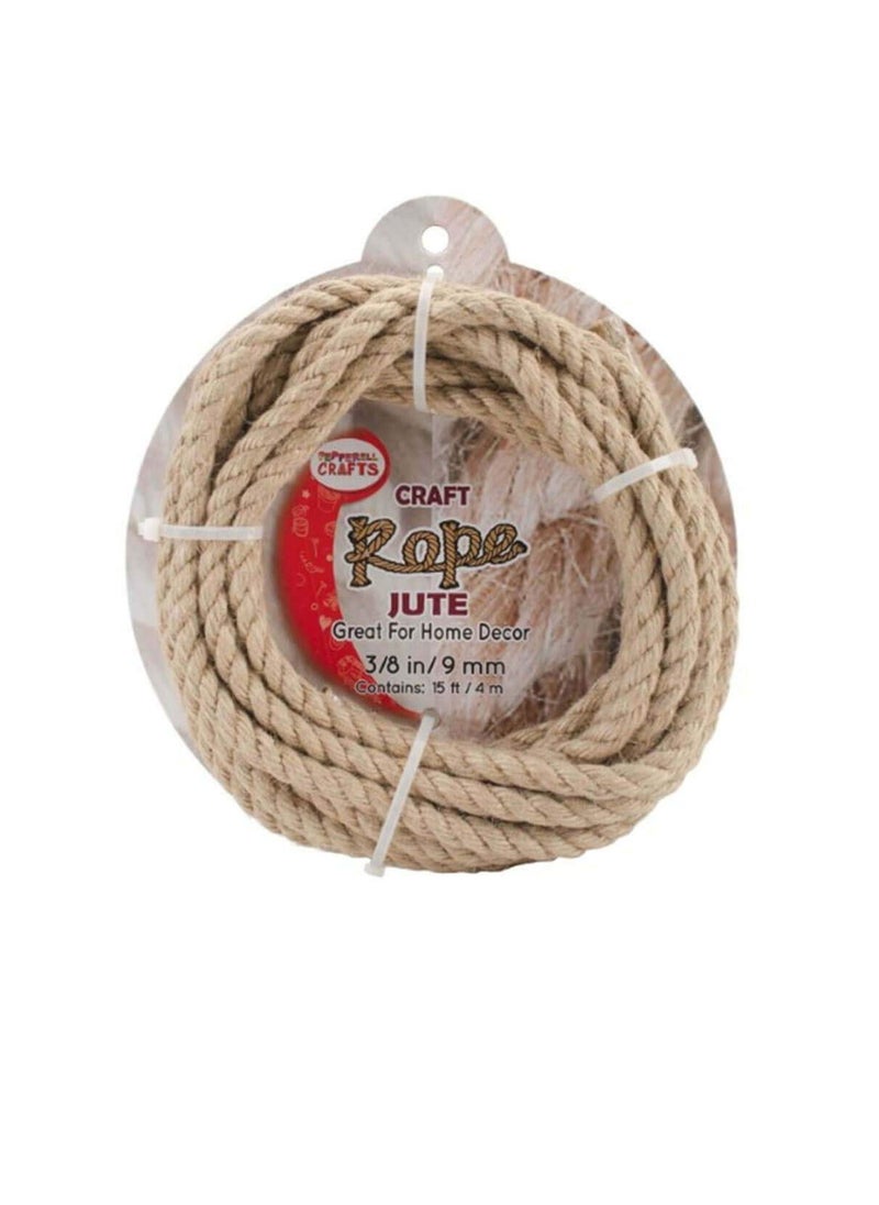 Pepperell Craft Rope Jute 3/8in 15ft - pzsku/Z3680136430A92CB7F708Z/45/_/1650278853/48be517e-320c-471d-b7de-3ba8bd71a031