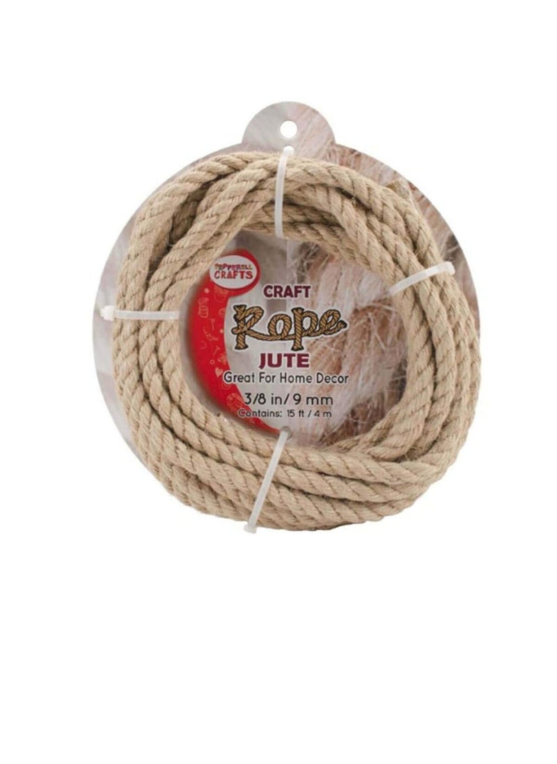 Pepperell Craft Rope Jute 3/8in 15ft - pzsku/Z3680136430A92CB7F708Z/45/_/1650278853/a4fe56d3-e926-4ff0-9c90-679ab686d784