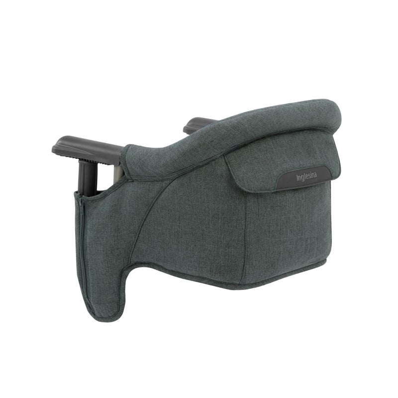 Inglesina Fast Table Chair, Charcoal Gray Melange - Portable Baby High Chair - for Babies & Toddlers up to 37 lbs - Fits Tables 0.8'' to 3.5'' Thick - Compact & Easy to Use - Travel Bag Included - Image 1