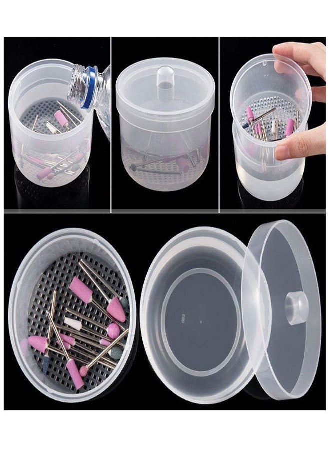 Teensery Plastic Sterilizer Box Bowl Nail Drill Bits Clean Sterilizing Tray Pot Pedicure Manicure Storage Container for Nail Art Tools - Image 4