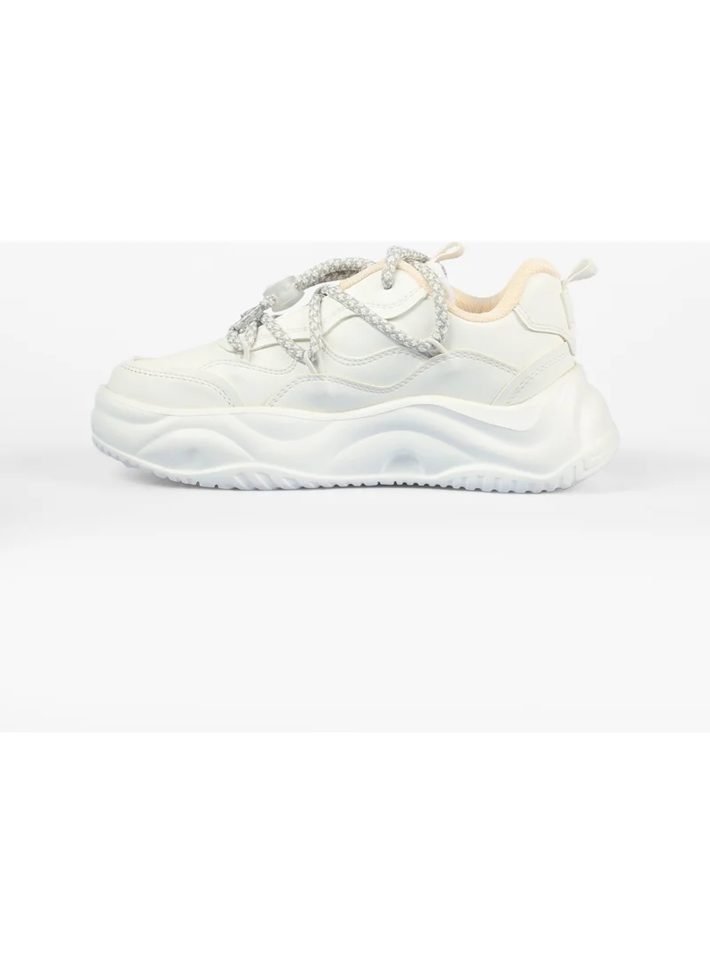 VICCO Dublin Lightweight Girls White Sneakers