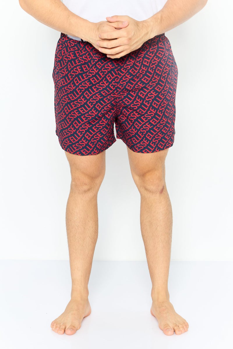 Ellesse Men Brand Logo Board Shorts, Multicolor - Image 1