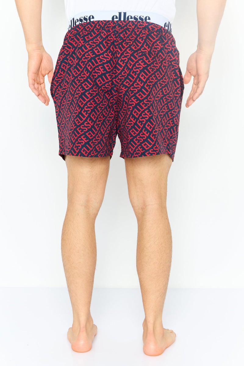 Ellesse Men Brand Logo Board Shorts, Multicolor - Image 4