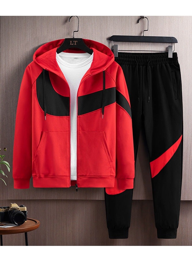 KUYING Men's Loose Sportswear And Sports Pants Two-Piece Set  - Image 1