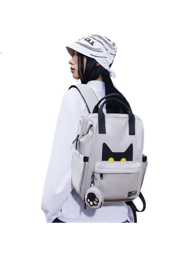 Noxxon Women'S Backpack New Commuting High-End Sense School Bag Niche Design Trendy Warehouse Grey Large Bag - Image 1