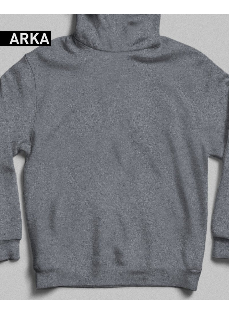 Hena - Snoopy's Lovely World Hooded Sweatshirt Dark Grey - Image 1