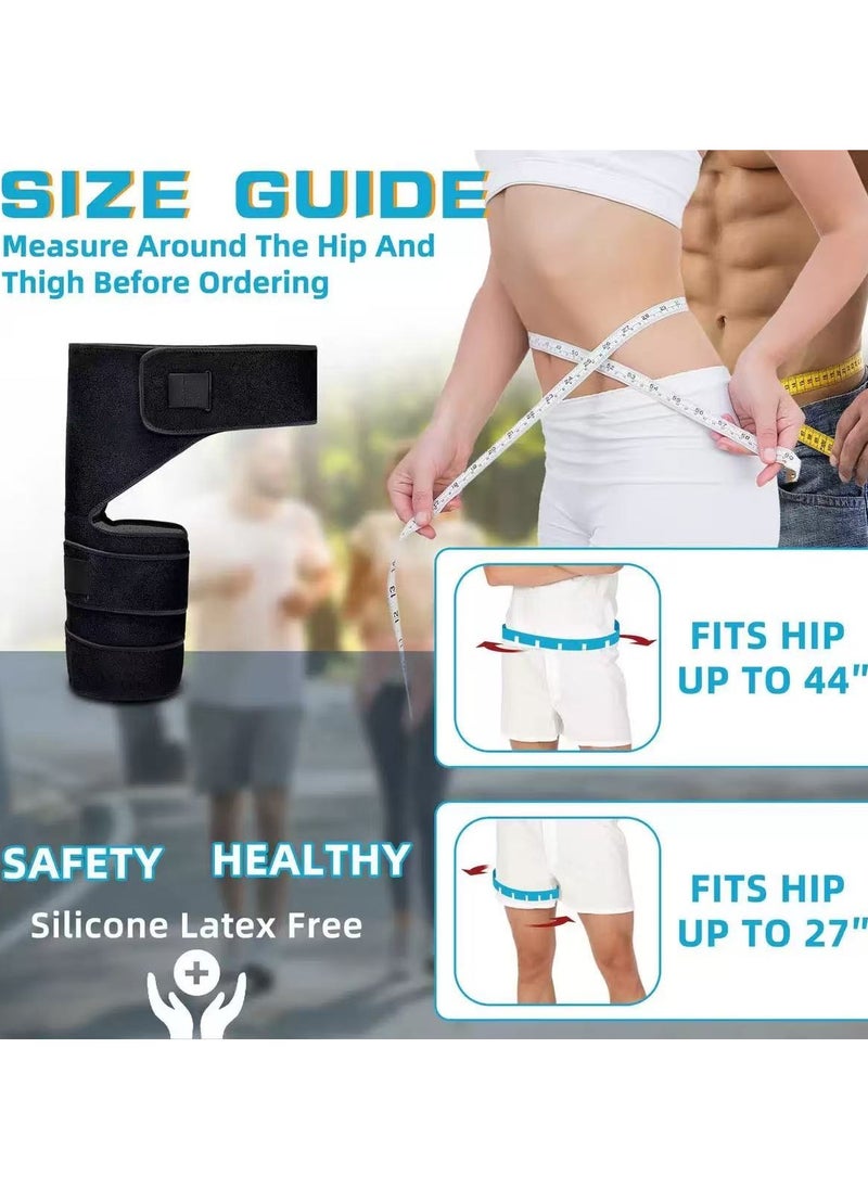 PYC Adjustable Hip & Thigh Brace for Sciatica Pain Relief - Groin & Hamstring Medical Compression Sleeve Stabilizer for Men and Women,  - Image 4