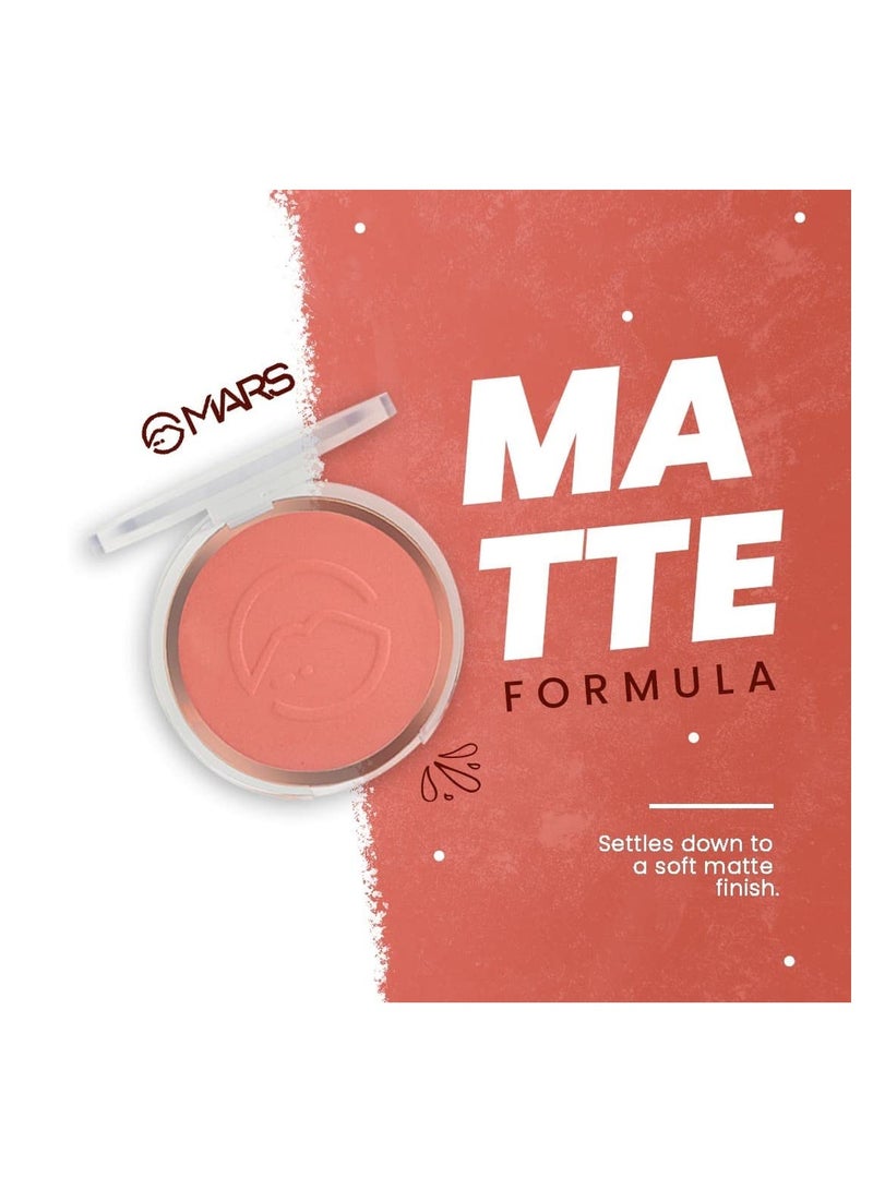 مارس أحمر خدود الوجه فلوش أوف لاف من مارس لمكياج الوجه، لمسة نهائية غير لامعة، صبغة عالية وخفيفة الوزن، سهلة المزج مع لمسة نهائية طبيعية، 8.0 جم، درجة اللون 11 - Image 4