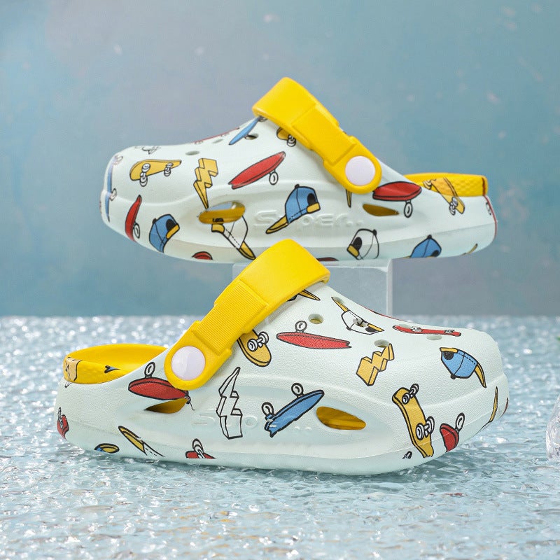 Children'S Cave Shoes Boys Beach Shoes Indoor Sandals And Slippers Large Children'S Toe Sandals Summer Trend - Image 1