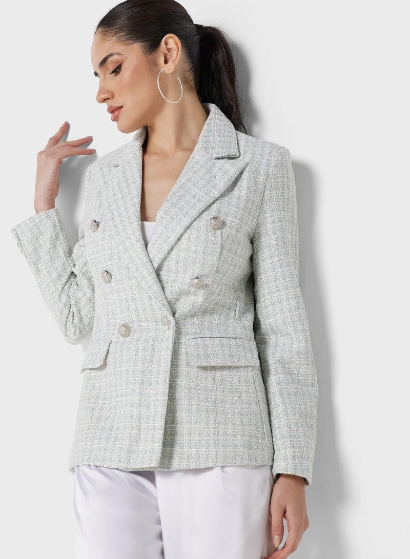ELLA Double Breasted Buttoned Blazer