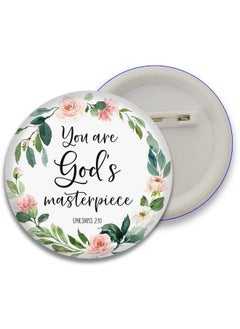 D2c D2C Motivational Quotes You are god Masterpiece Glossy Finished 58 mm Button Badges Pack of 1pc 