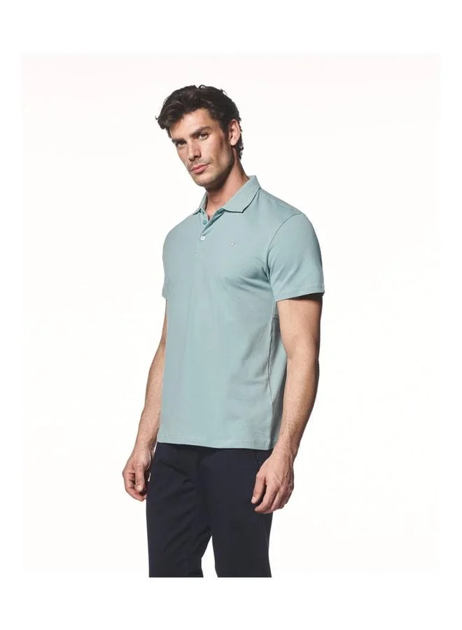 Liwali Short Sleeve Polo Collar T-Shirt.