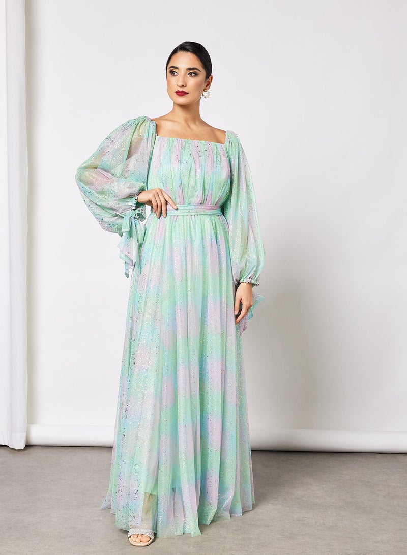 House of Moda Balloon Sleeve Maxi Dress  - Image 1