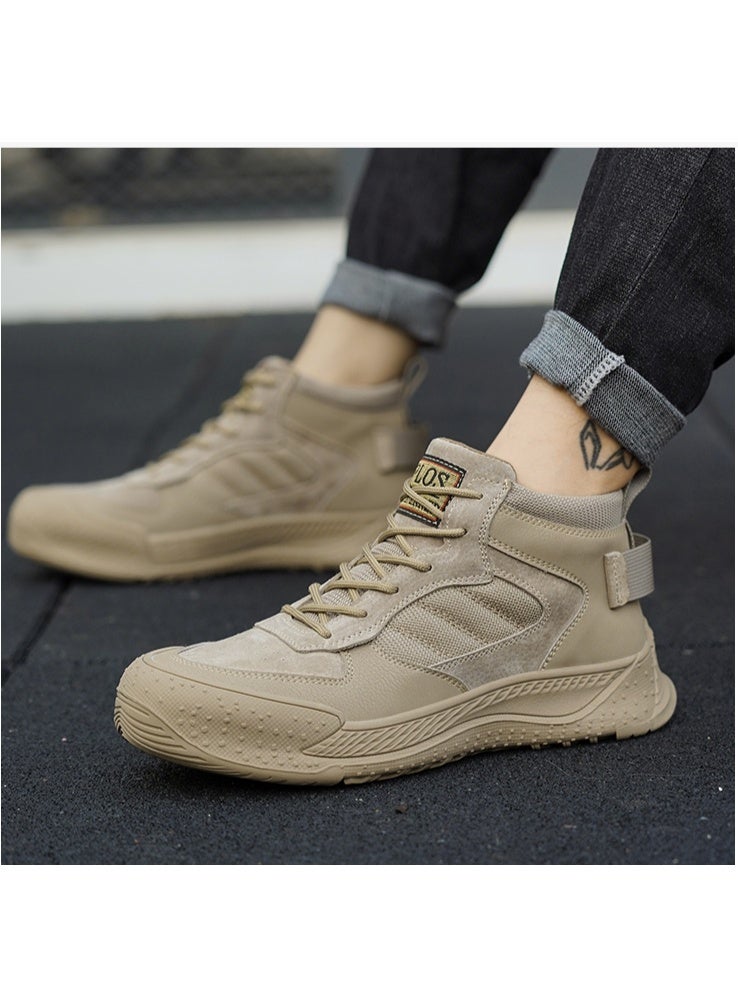 NIBEMINENT Comfortable Durable Safty Work Shoes Men Anti-smashing Puncture Anti Slip Rubber Sole Lightweight Protective Shoes - Image 2