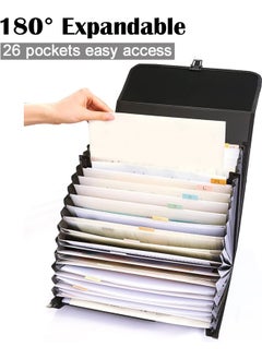 Royee 26 Pockets A4 Accordion Folder Expandable Portable Document Organizer  - Image 4