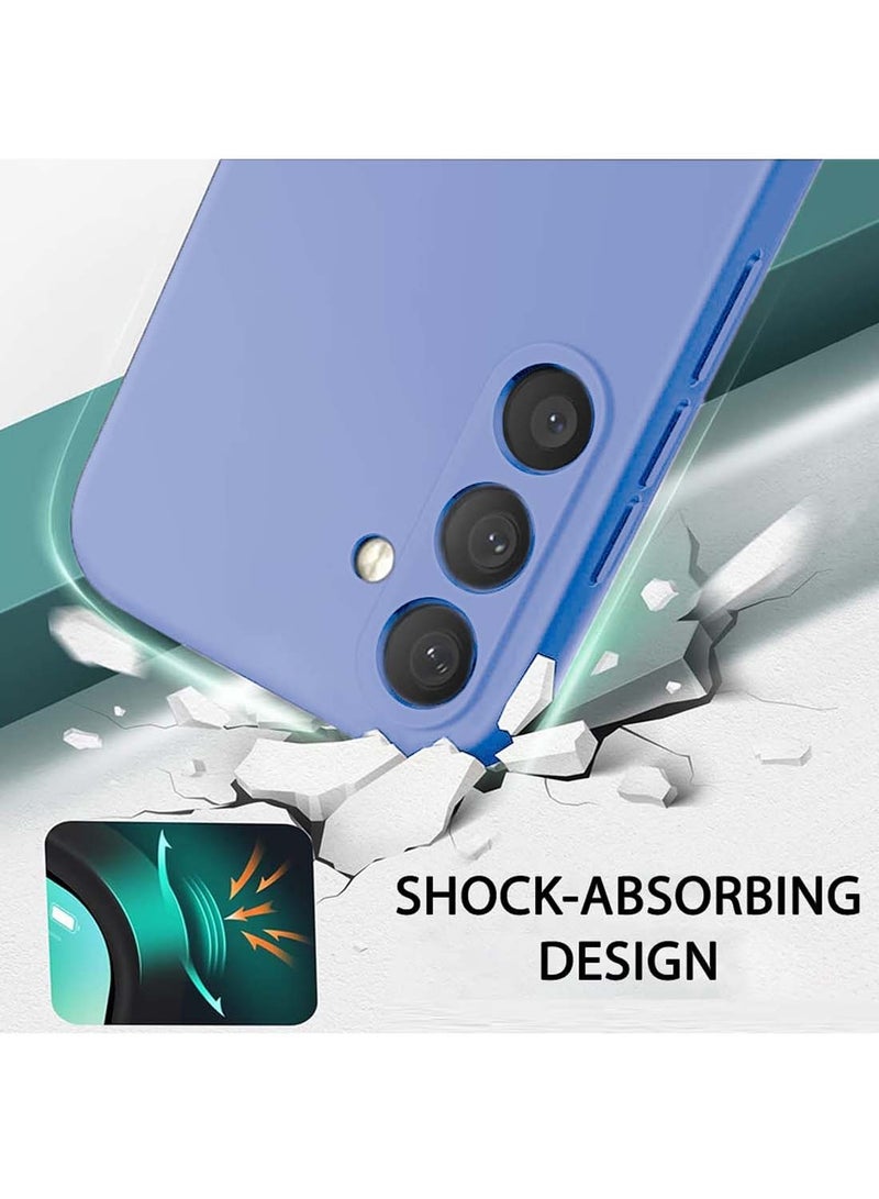 Wtech Samsung Galaxy S25 2025 Premium Soft Liquid Silicone Case Cover - Lavender - Image 4