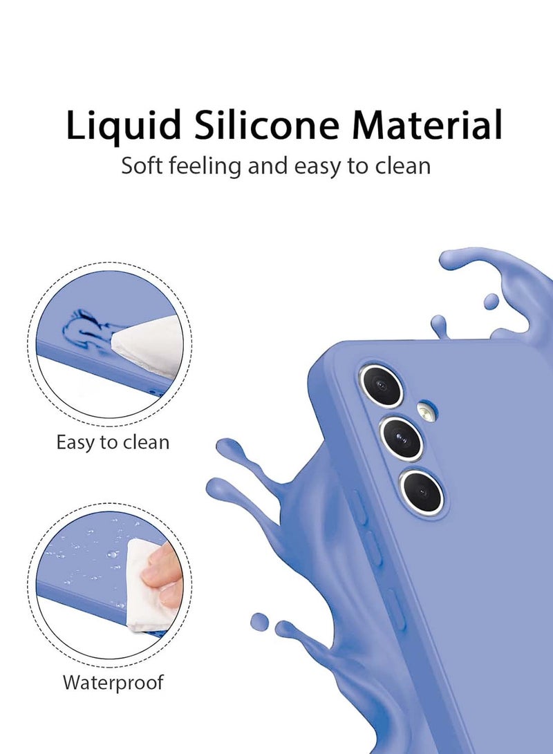 Wtech Samsung Galaxy S25 2025 Premium Soft Liquid Silicone Case Cover - Lavender - Image 3
