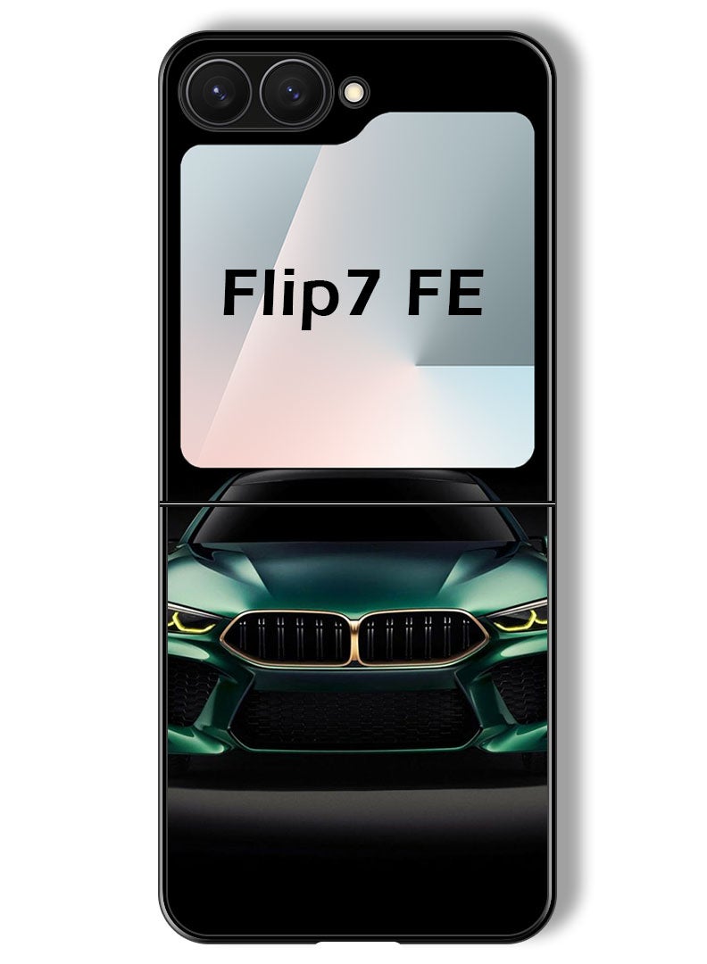 Theodor Case Compatible with Samsung Galaxy Z Flip 7 FE 6.7 Inch Protection Shockproof Bumper Cover Car (13) - Image 1