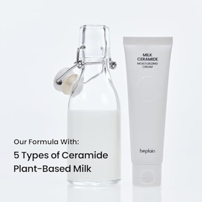 beplain Milk Ceramide Moisturizing Cream for face | Facial Cream for Glowy & Hydrating Skin | Suitable for sensitive & dry skin | Korean skin care | Kbeauty (1.69 fl oz/ 50ml) - Image 5