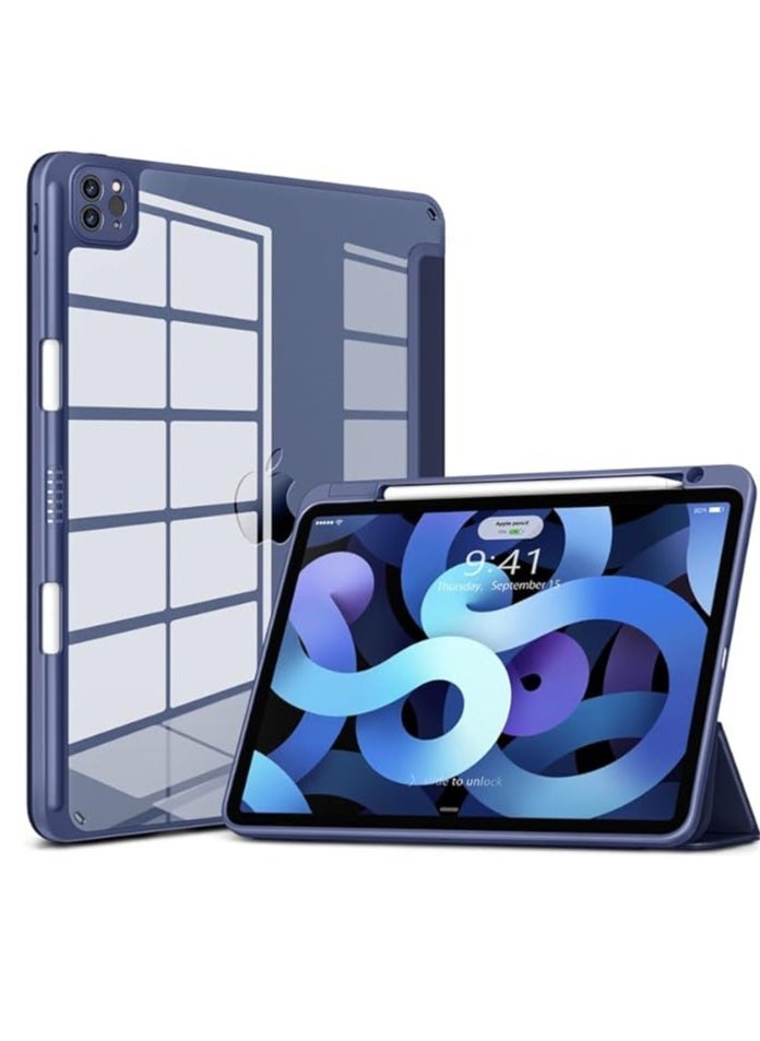 vesus Premium Acrylic iPad Case with Pencil Holder - 2024 New All-Around Bend-Proof Protection, High Drop Resistance, Fingerprint Resistant, 360Â° Coverage, Anti-Scratch Diamond Clear Back, Auto Sleep/Wake - Image 1