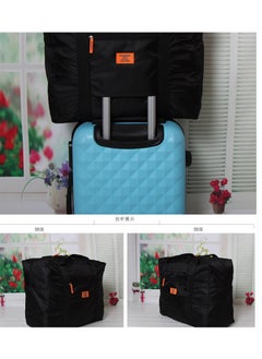 Loquat Waterproof And Foldable Travel Duffel Bag Black  - Image 3