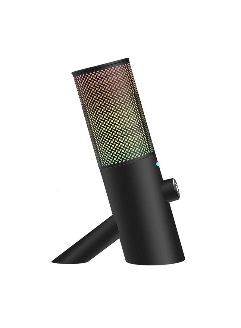EzzySo Gaming Microphone For PC Computer Gaming USB Mic For Mac PS4 PS5 Condenser Mic With Quick Mute RGB Control For Recording Streaming Podcasting Twitch Snapchat Podcasts Videos  - Image 1
