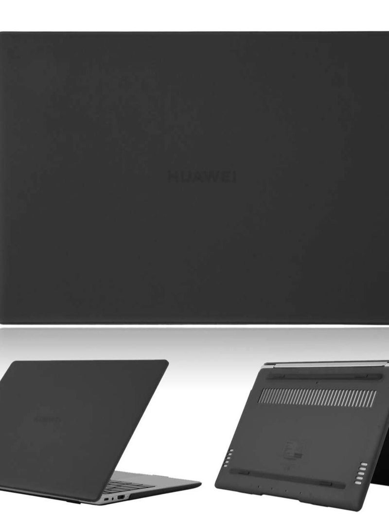 Case for Huawei Matebook D14 2020 2021 2022  / Honor MagicBook 14 Laptop, Shockproof Plastic Laptop Case Full Protective Hard Shell (Black)  - Image 1