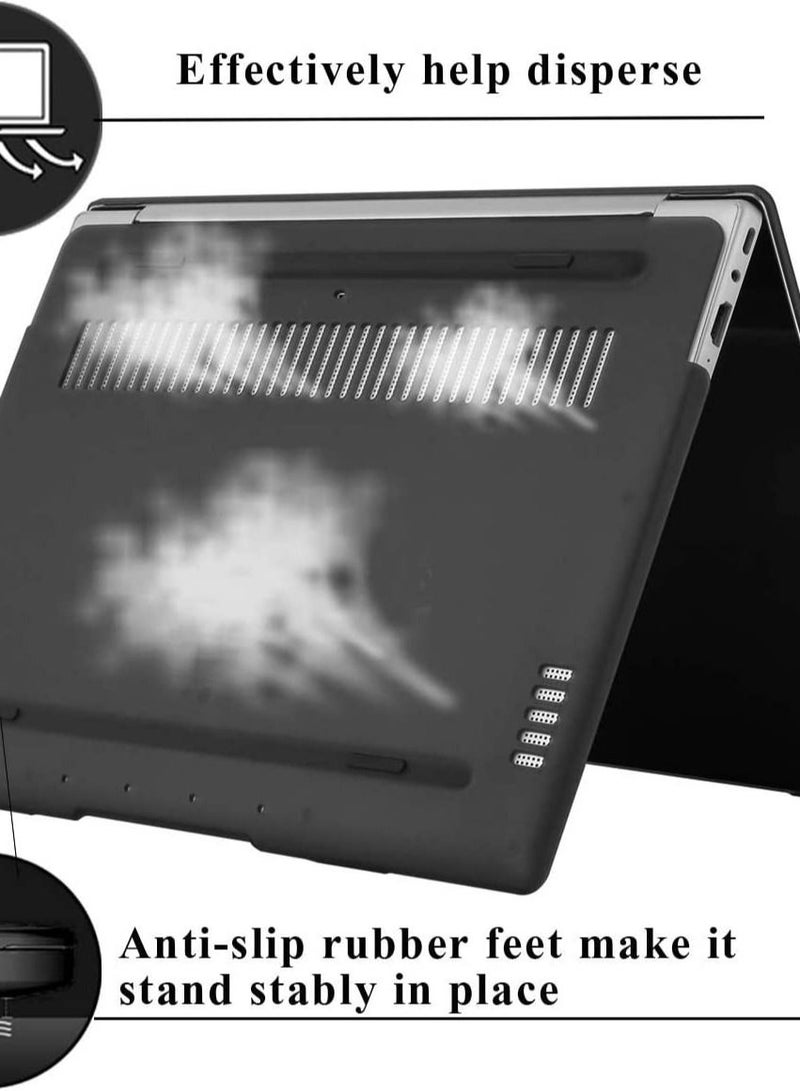 Case for Huawei Matebook D14 2020 2021 2022  / Honor MagicBook 14 Laptop, Shockproof Plastic Laptop Case Full Protective Hard Shell (Black)  - Image 2