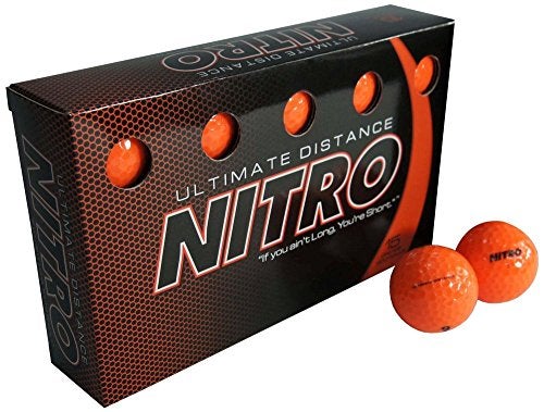 Nitro Long Distance High-Durability Golf Balls (15PK) All Levels-Nitro Ultimate Distance Titanium Core High Velocity Great Stop & Sticking ability Golf Balls USGA Approved-Total of 15-Orange - Image 3