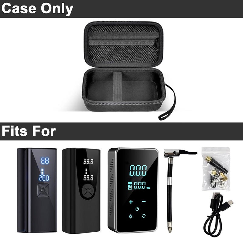 PAIYULE Portable Air Compressor Storage Case for Tire Inflators - Black - Image 2