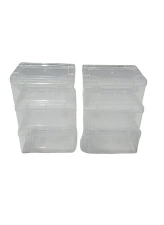 Hesch 9 Hesch 9 Brand Plastic Boxes For Storage Plastic Box With Lid Combo Pack of 6 Medium 6 Big Size and 6 Small Flip Open Boxes Total 18 Boxes 6 RC11 6 RC22 6 Commander Boxes  - Image 3
