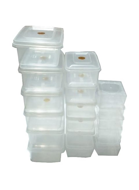 Hesch 9 Brand Plastic Boxes For Storage Plastic Box With Lid Combo Pack of 6 Medium 6 Big Size and 6 Small Flip Open Boxes Total 18 Boxes 6 RC11 6 RC22 6 Commander Boxes