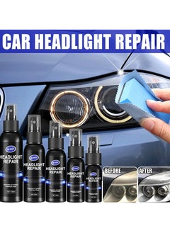 OUHOE Car Headlight Repair Fluid, Convenient Portable Auto Headlight Restoration Liquid, Long Lasting Innovative Headlight Repair Polish, Scratch Removal Spray for Head Light Lens, (1pc 30ml)  - Image 2