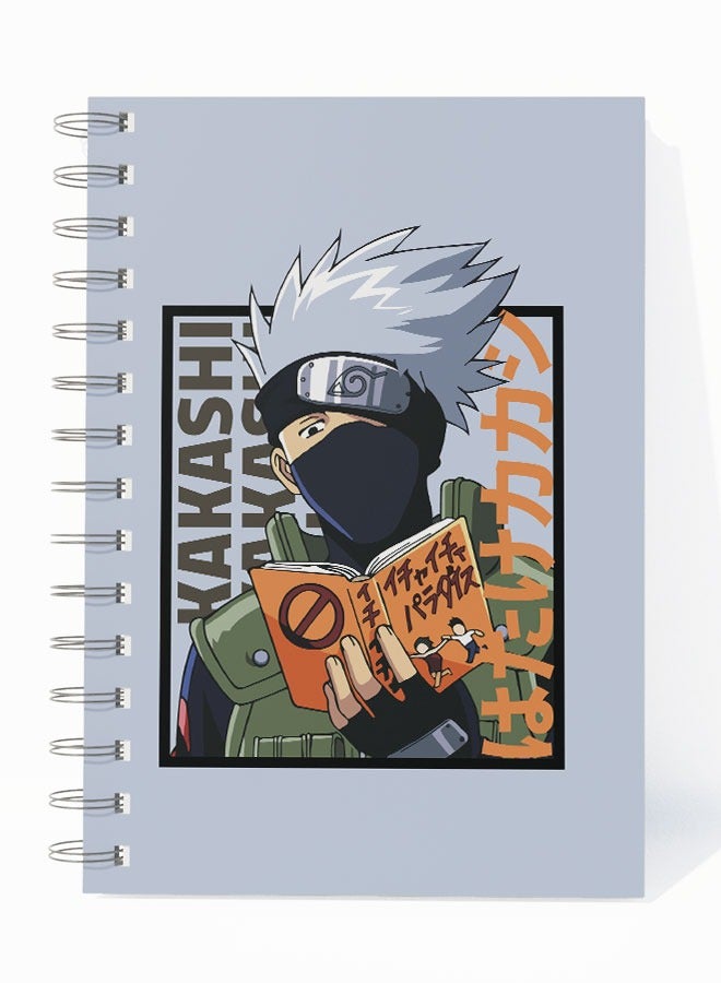 LIT Kakashi Hatake Spiral Notebook Hardcover Shinobi Of Konohagakure's Spiral Notebook Kakashi Naruto Shippuden  - Image 1