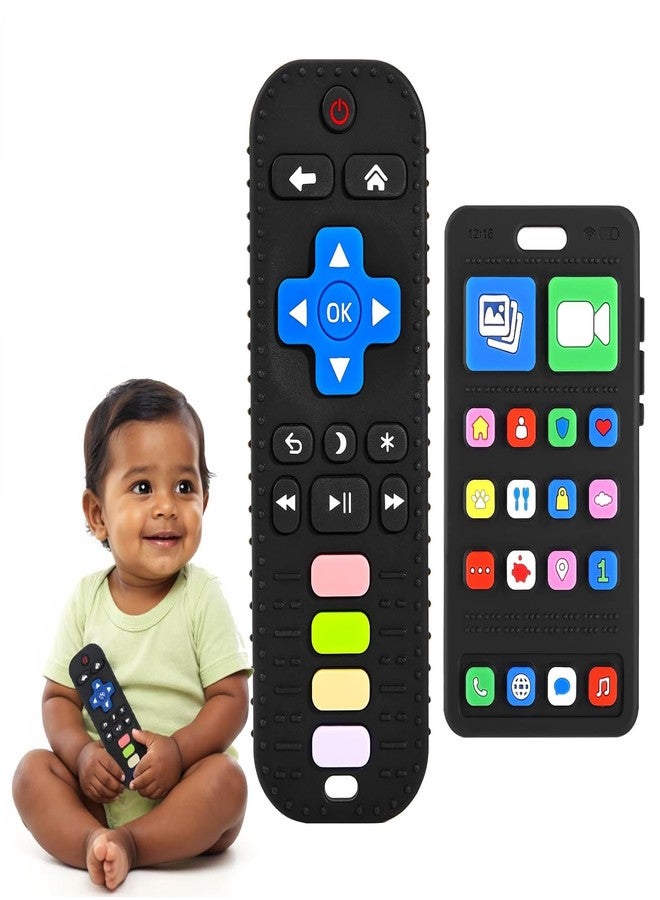 Kidology Baby Teething Toys for 3-18 Months 100% Food-Grade Silicone Teether in Remote Mobile Shape BPA-Free | Soft, Chewable & Safe | Bath & Teething for Boys & Girls - Image 1