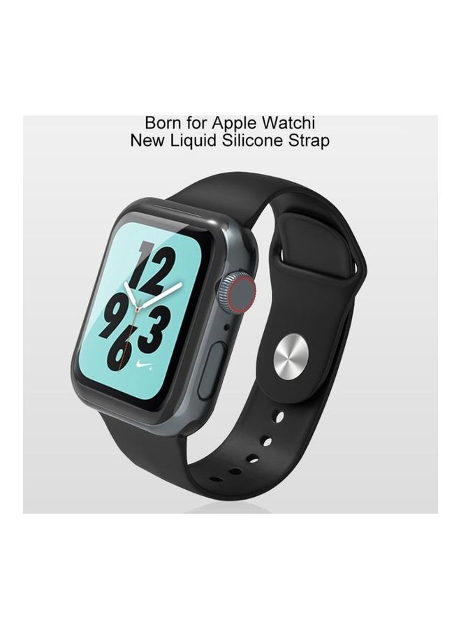 BGM Replacement Band for Apple Watch Series 1/2/3/4/5/6/SE 38/40mm Black - Image 2